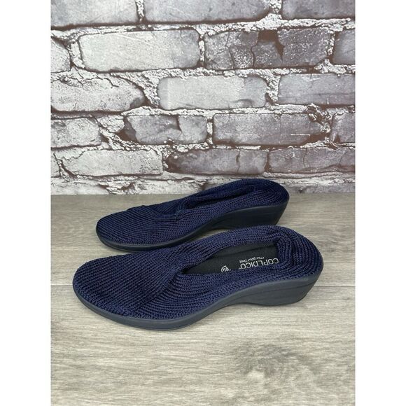 Arcopedico Shoes Mailu Blue Fabric Comfort Slip On Light Knit Women 39EU/8.5M US - Picture 1 of 16